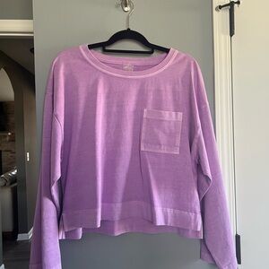 Calia Purple Crew Neck Top